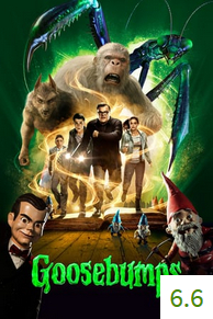 Poster for Goosebumps with an average rating of 6.6.